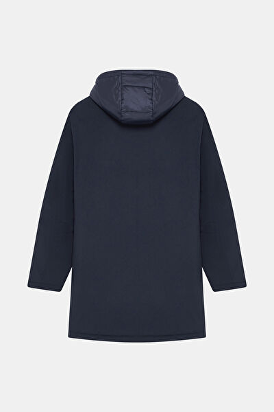 KAPUŞONLU LACİVERT PARKA 5
