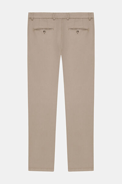 PARÇA BOYALI CAMEL PILESIZ CHINO SPOR PANTOLON 5