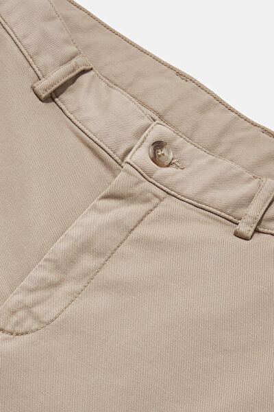 PARÇA BOYALI CAMEL PILESIZ CHINO SPOR PANTOLON 6