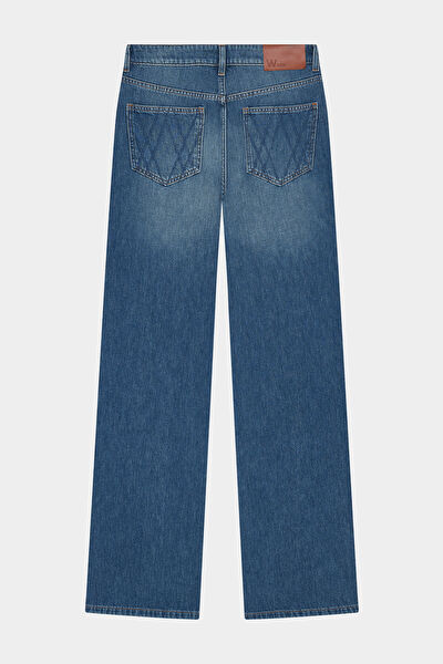 MAVİ WIDE LEG JEAN PANTOLON 7