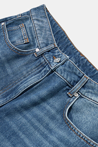 MAVİ WIDE LEG JEAN PANTOLON 8