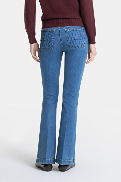 MAVİ WIDE LEG JEAN PANTOLON 3