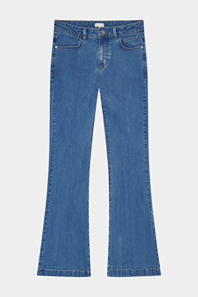 MAVİ WIDE LEG JEAN PANTOLON 5