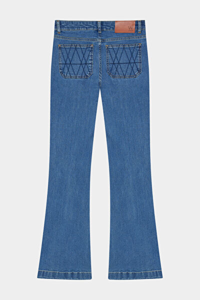MAVİ WIDE LEG JEAN PANTOLON 6