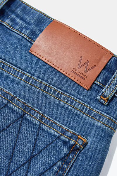 MAVİ WIDE LEG JEAN PANTOLON 8