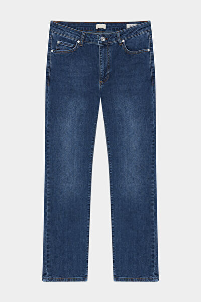 İNDİGO TAŞ DETAYLI JEAN PANTOLON 6