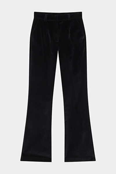 SİYAH WIDE LEG PANTOLON 4