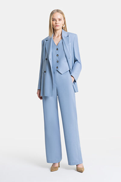MAVİ WIDE LEG PANTOLON 5