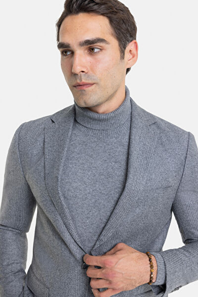GRİ DÜĞMELİ TAKIM ELBİSE 3