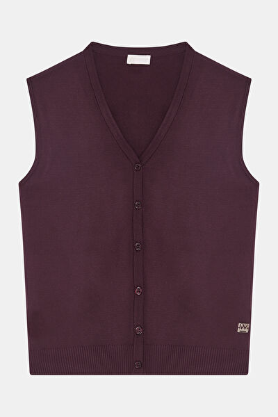 BORDO TRİKO YELEK 7