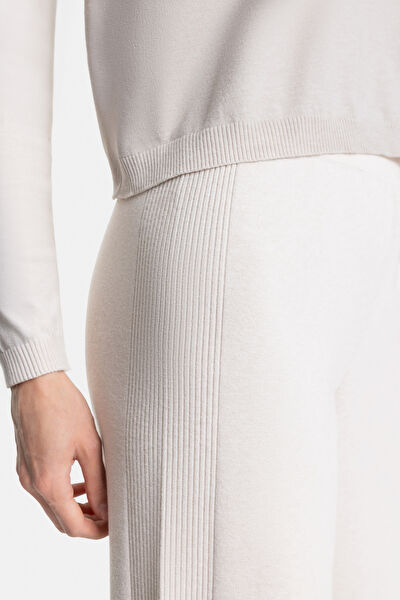 BEJ WIDE LEG SPOR PANTOLON 4