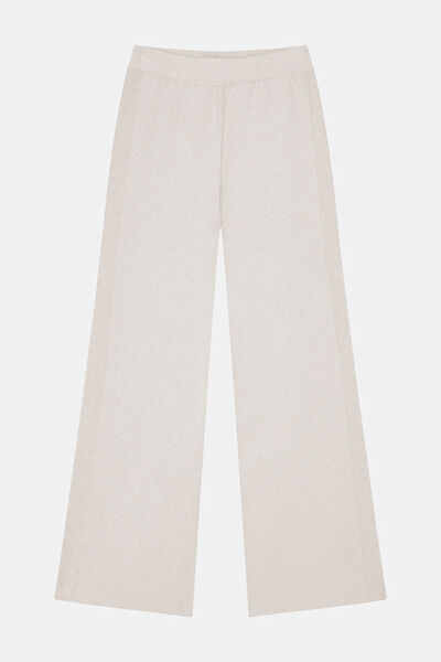 BEJ WIDE LEG SPOR PANTOLON 5