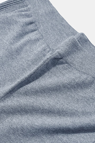 GRİ MELANJ WIDE LEG SPOR PANTOLON 6