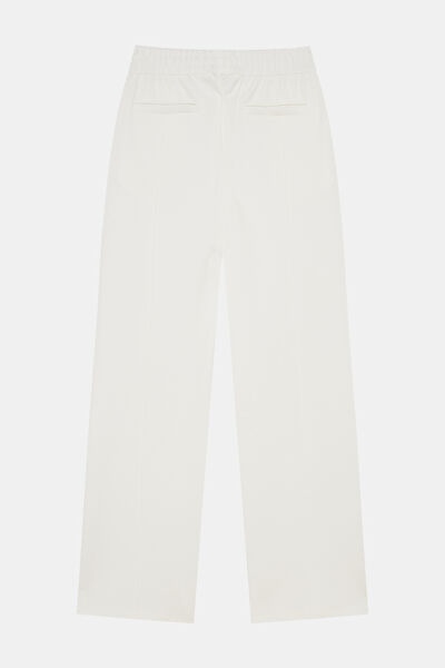EKRU WIDE LEG SPOR PANTOLON 7