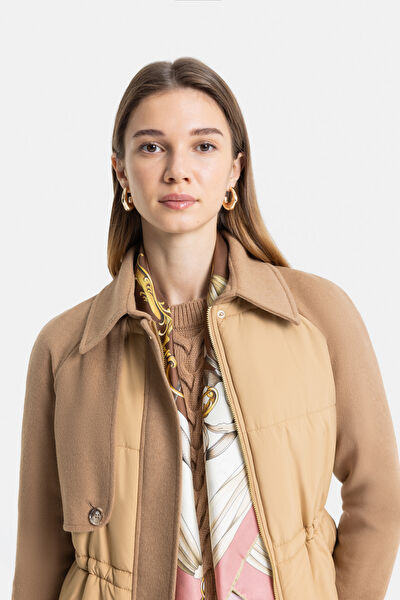 CAMEL GARNİ DETAYLI MONT 5