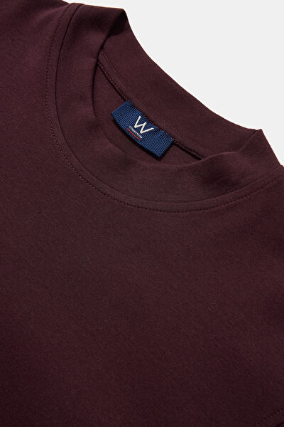 BORDO BİSİKLET YAKA UZUN KOLLU SWEATSHİRT 3