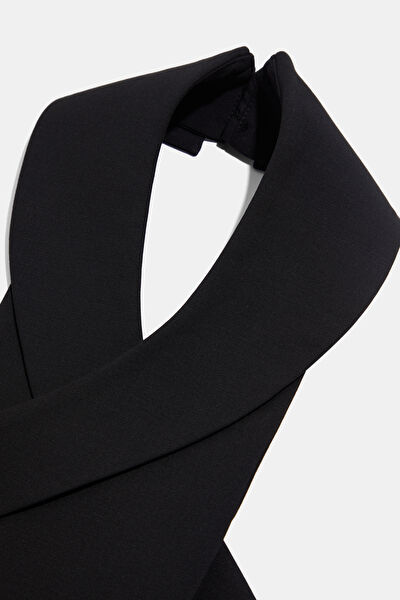 SİYAH HALTER YAKA YELEK 9