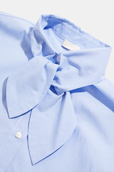 MAVİ ŞAL YAKA BLUZ 7
