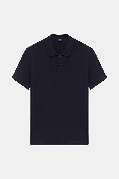 STANDART KALIP LACİVERT POLO YAKA T-SHİRT 3