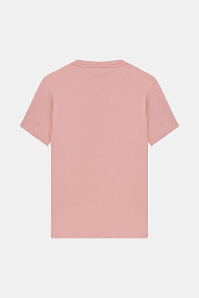 STANDART KALIP PEMBE BİSİKLET YAKA T-SHİRT 7