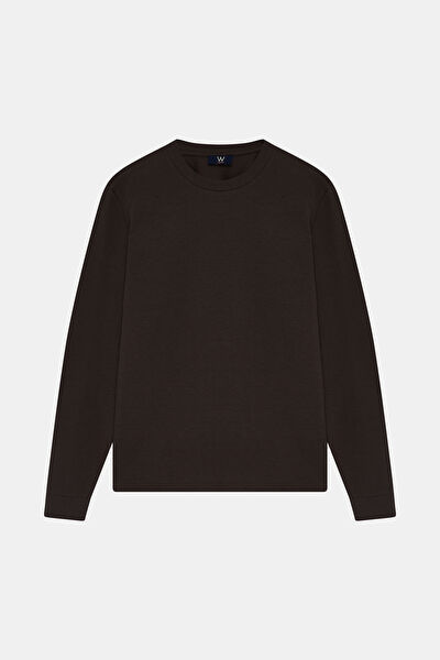 KAHVE PAMUK SWEATSHİRT 3