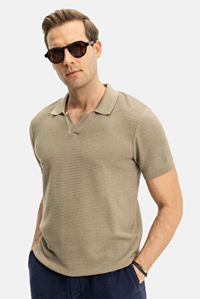 STANDART KALIP VİZON POLO YAKA T-SHİRT 6