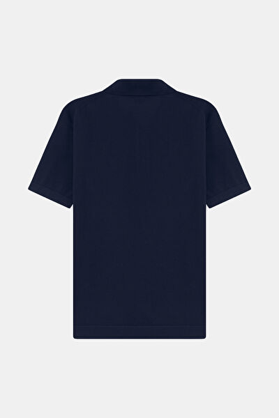 STANDART KALIP LACİVERT POLO YAKA T-SHİRT 5