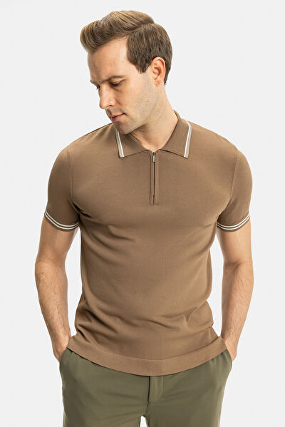 STANDART KALIP VİZON POLO YAKA T-SHİRT 5