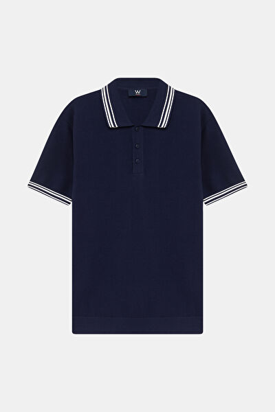 STANDART KALIP LACİVERT POLO YAKA T-SHİRT 6