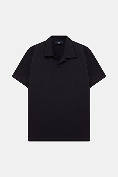 STANDART KALIP LACİVERT POLO YAKA T-SHİRT 6