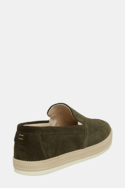 YEŞİL SÜET LOAFER AYAKKABI 3