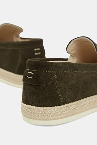 YEŞİL SÜET LOAFER AYAKKABI 5