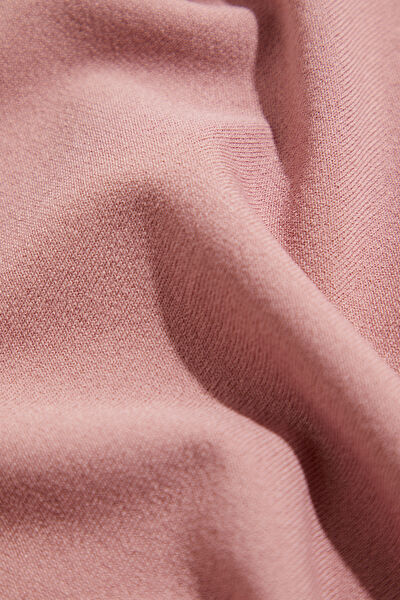 STANDART KALIP PEMBE BİSİKLET YAKA T-SHİRT 8