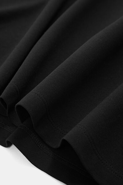 SİYAH KISA KOLLU POLO YAKA T-SHIRT 4