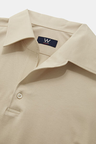 KREM KISA KOLLU POLO YAKA T-SHIRT 3