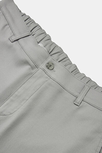 GRİ DAR PAÇA BEŞ CEP SPOR PANTOLON 3