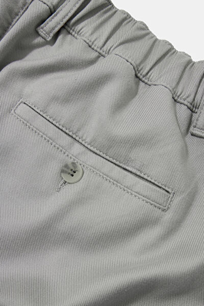 GRİ DAR PAÇA BEŞ CEP SPOR PANTOLON 4