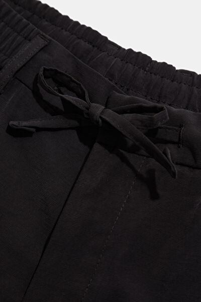 SİYAH VİSKOZ/POLYESTER BERMUDA 8