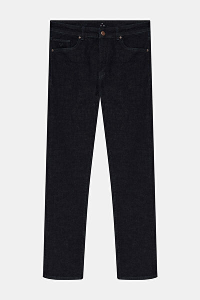 LACİVERT BORU PAÇA BEŞ CEP JEAN PANTOLON 5