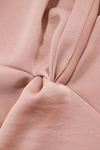 AÇIK PEMBE STANDART KALIP POLYESTER BLUZ 8