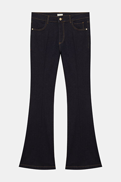 İNDİGO BOL PAÇA STANDART JEAN PANTOLON 4