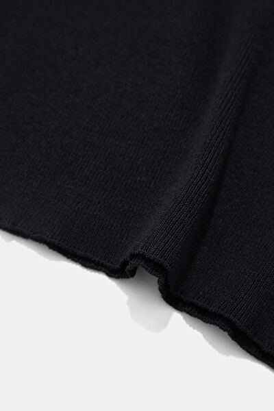 LACİVERT STANDART KALIP VİSKOZ/POLYESTER BLUZ 8