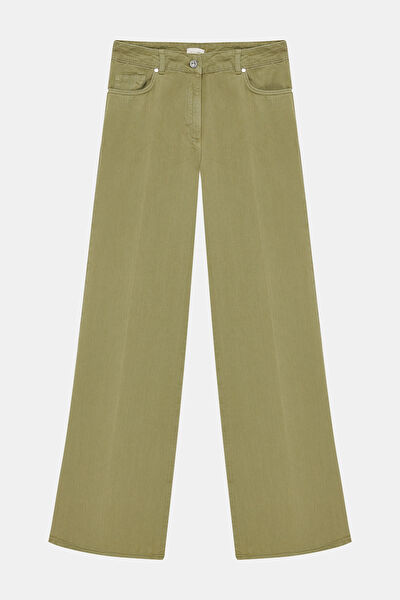 HAKİ BOL PAÇA STANDART PANTOLON 4