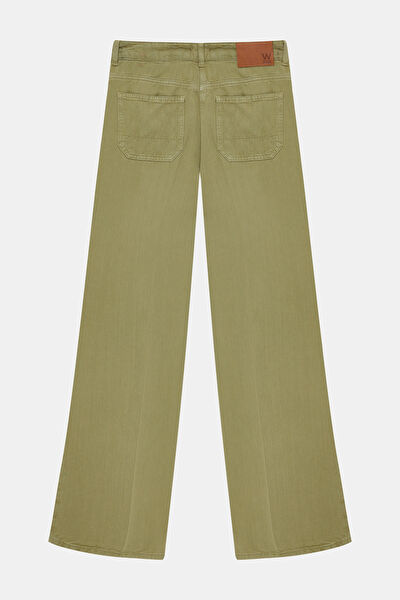 HAKİ BOL PAÇA STANDART PANTOLON 5