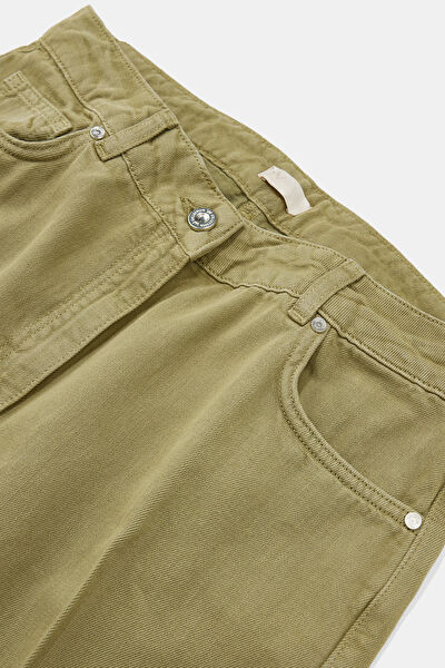 HAKİ BOL PAÇA STANDART PANTOLON 6