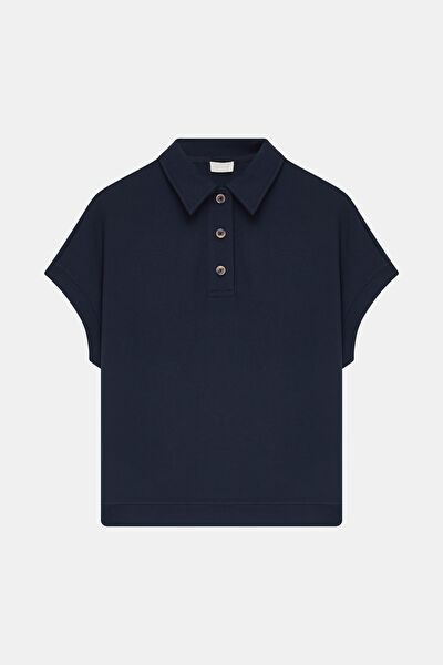 LACİVERT POLO YAKA SWEATSHIRT 6