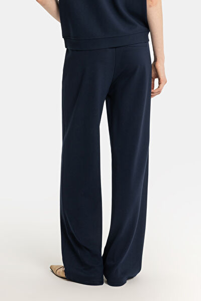 LACİVERT BOL PAÇA STANDART SPOR PANTOLON 3