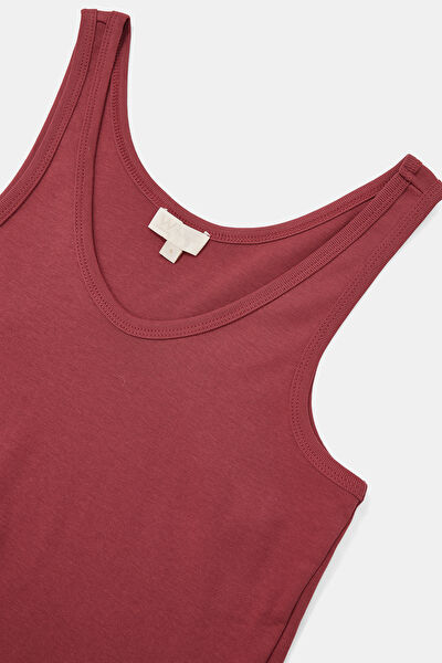 BORDO KOLSUZ T-SHİRT 3