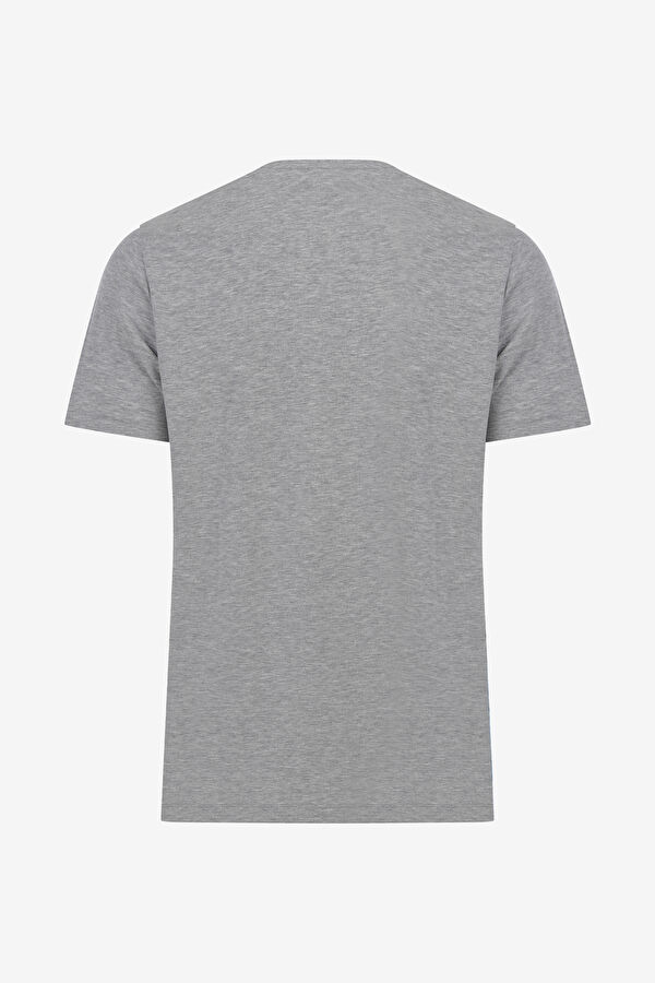 GRİ BİSİKLET YAKA T-SHIRT 2