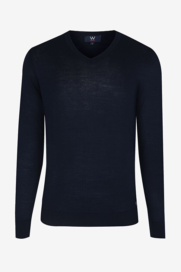 LACİVERT BASIC V YAKA TRİKO